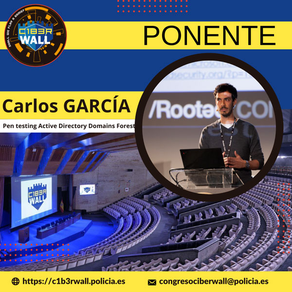 Carlos García. Pen testing Active Directory Domains Forest.