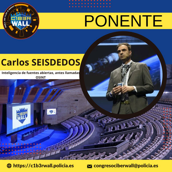Carlos Seisdedos. Inteligencia de fuentes abiertas, antes llamadas OSINT.