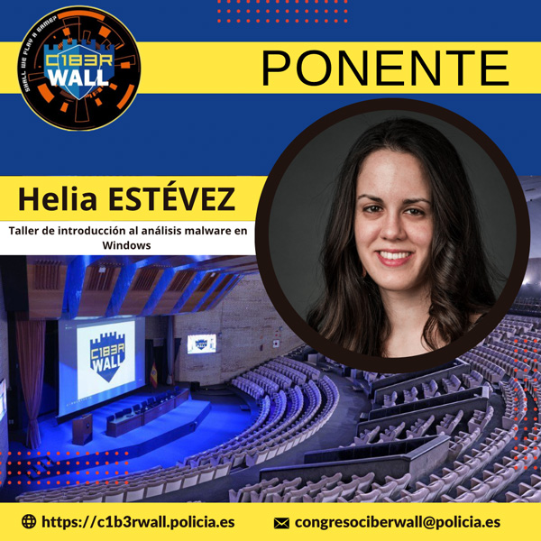 Helia Estévez. Taller de introducción al análisis malware en Windows.