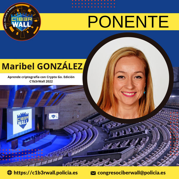 Maribel González. Aprende criptografía con Crypto Go. Edición C1b3rWall 2022.