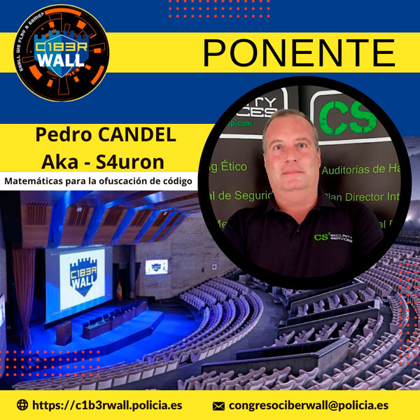 Pedro Candel Aka - S4uron. Matemáticas para la ofuscación de código.