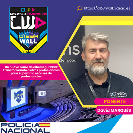 David Marqués. Un nuevo muro de ciberseguridad: Transformando a otros profesionales para superar la escasez de profesionales.