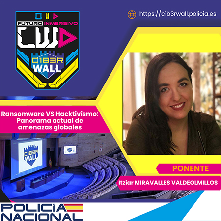Itziar Miravalles Valdeolmillos. Ransomware VS Hacktivismo: Panorma actual de amenazas globales.