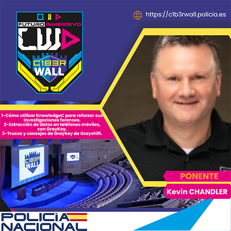 Kevin Chandler. 1- Cómo utilizar knowledgeC para reforzar sus investigaciones forenses. 2- Extracción de datos en teléfonos móviles con GrayKey. 3- Trucos y consejos de GrayKey de Grayshift.