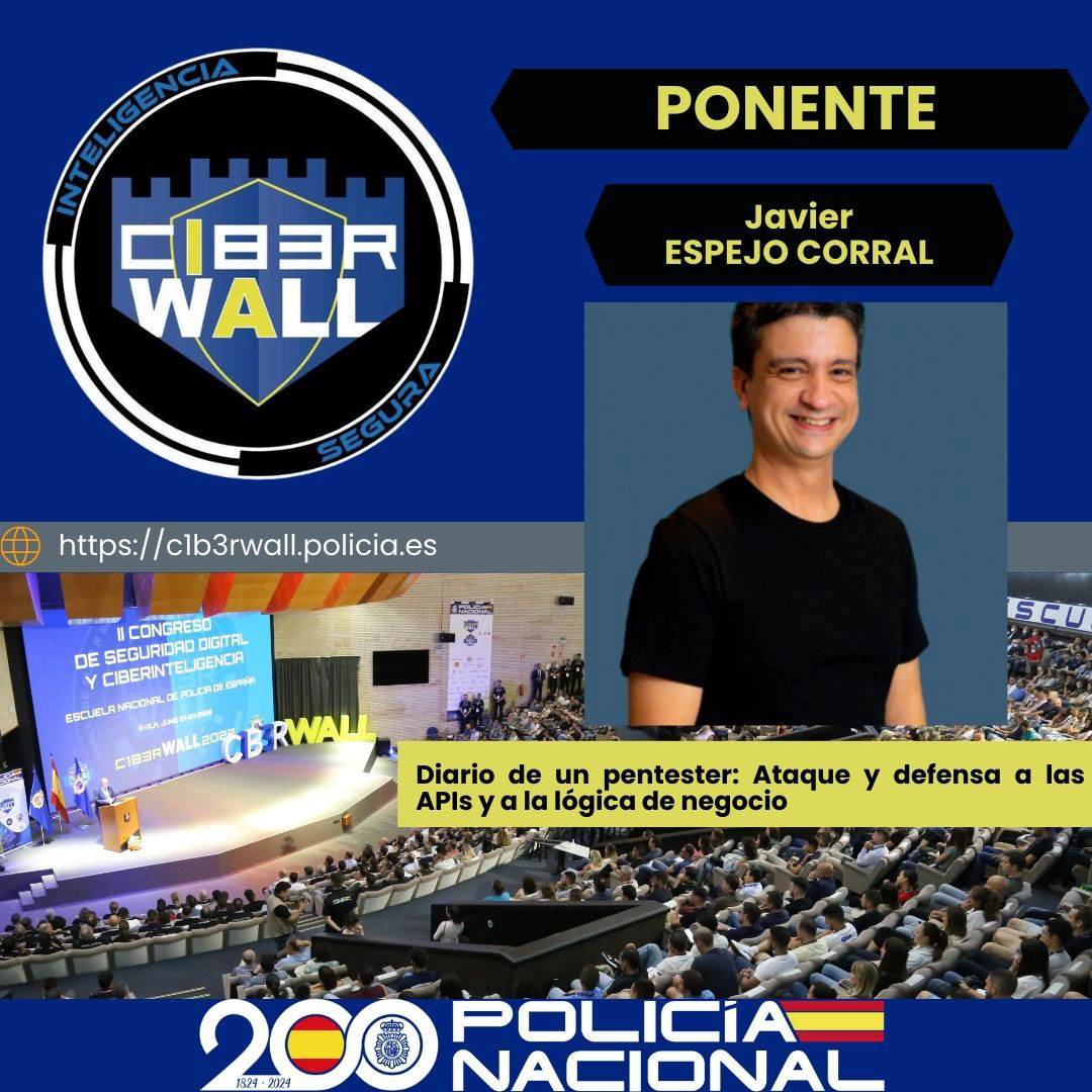 Espejo Corral Javier. Diario de un pentester: Ataque y defensa a las APIs y a la lógica de negocio.