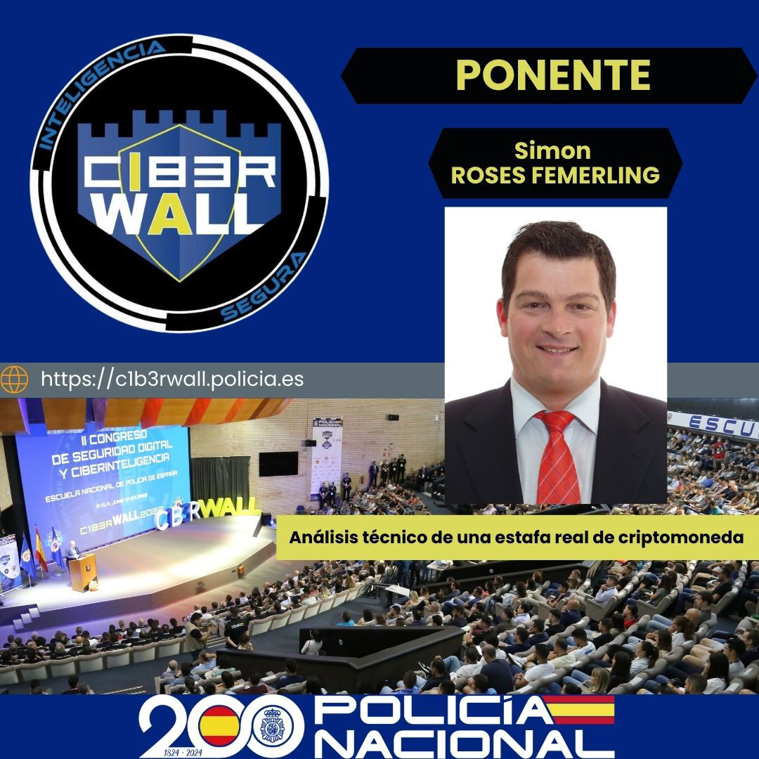 Roses Femerling Simon. Análisis técnico de una estafa real de criptomoneda.