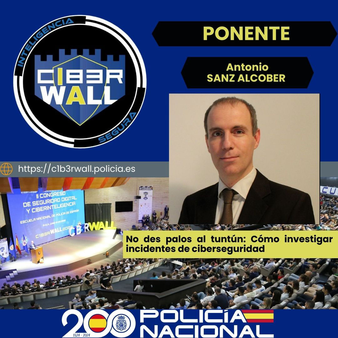 Sanz Alcober Antonio. No des palos al tuntún: Cómo investigar incidentes de ciberseguridad.